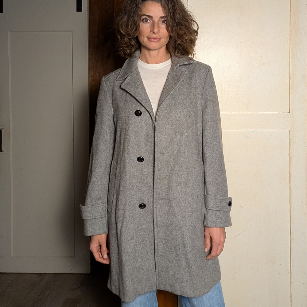 Gray Wool Coat Made In Canada